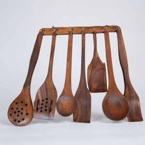 Wooden Kitchen Spoons (6 Pieces) Set