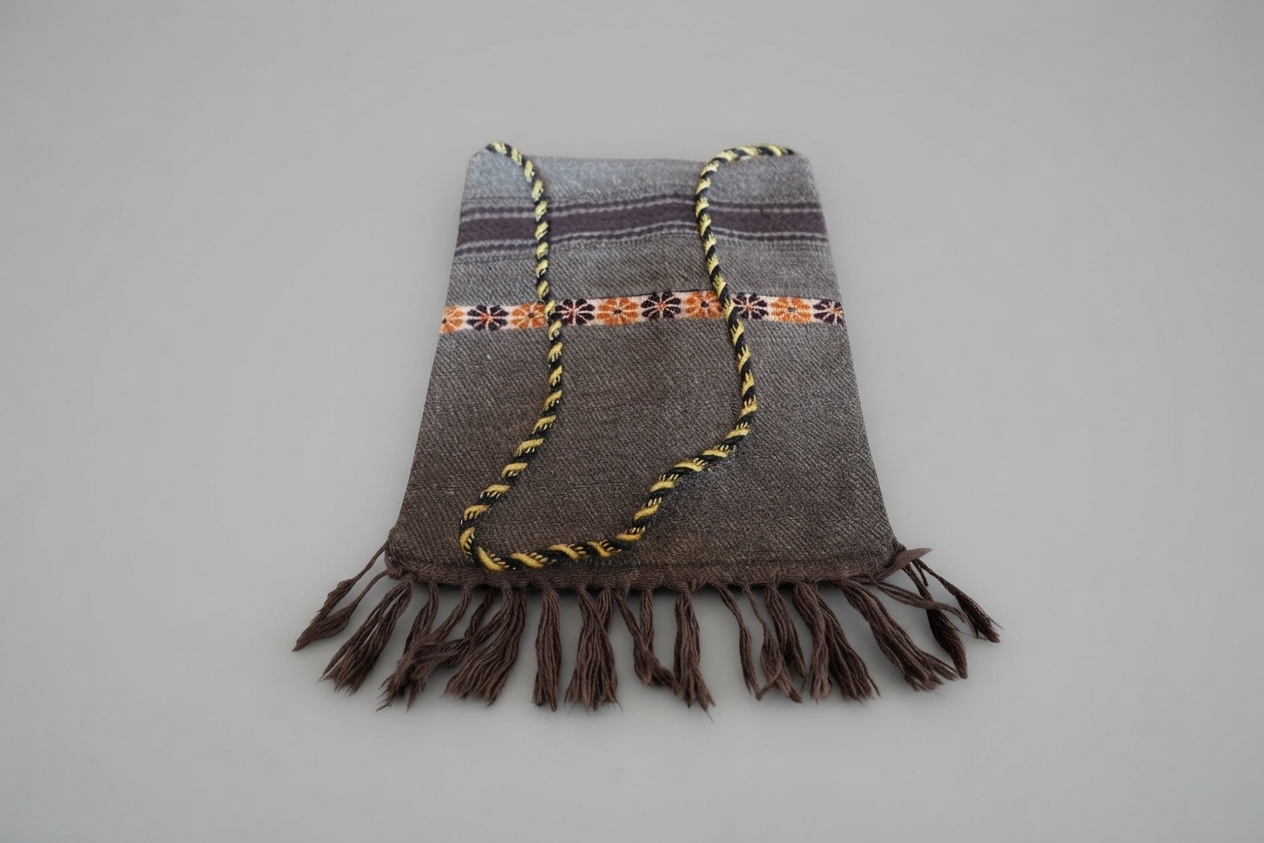 Traditional Embroidered Bag (Grey)