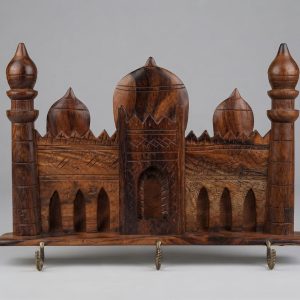 Carved Wooden Mosque Key Holder