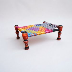 Miniature Wooden Charpai (Traditional Daybed Replica)