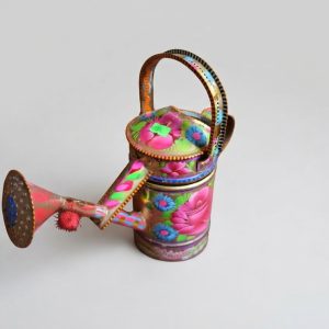 Hand-Painted Truck Art Watering Can (Decorative Souvenir)
