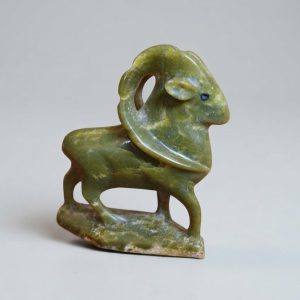 Serpentine Stone Markhor Figurine