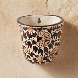 Hand-Painted  Wall-Mounted Planter / Vessel